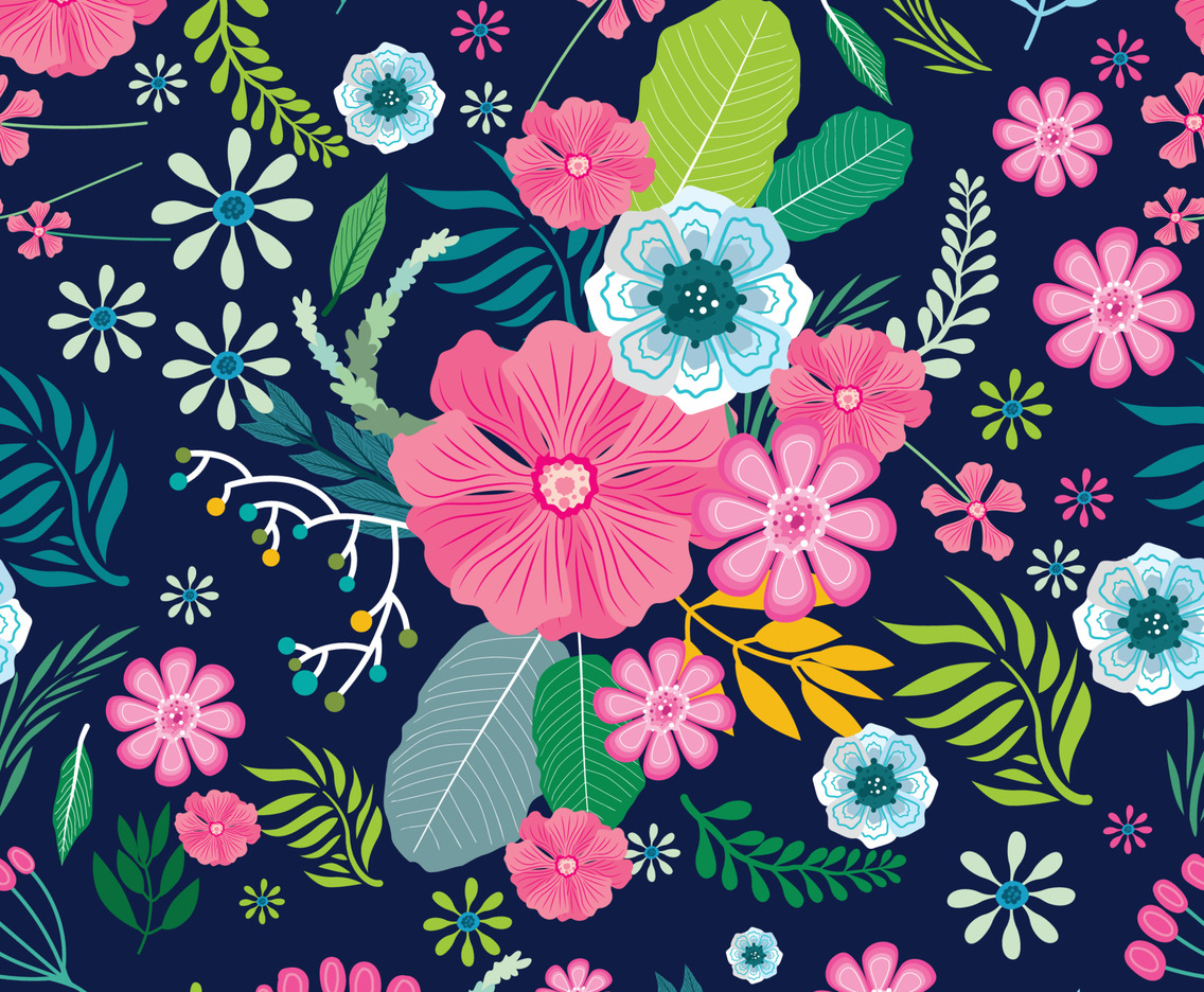 Floral Seamless Pattern Background