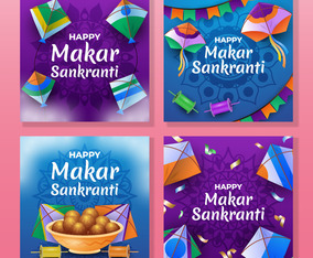 Makar Sankranti Social Media Templates