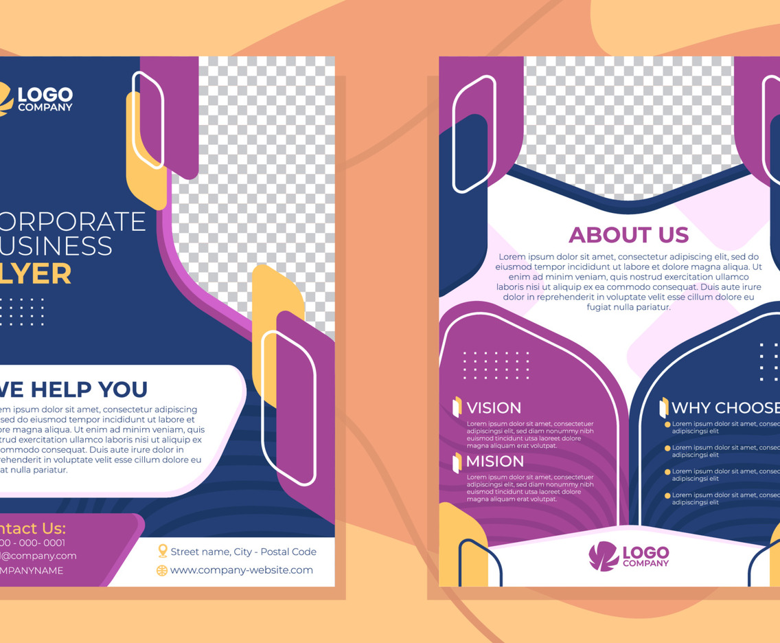 Business Flyer in Flat Style