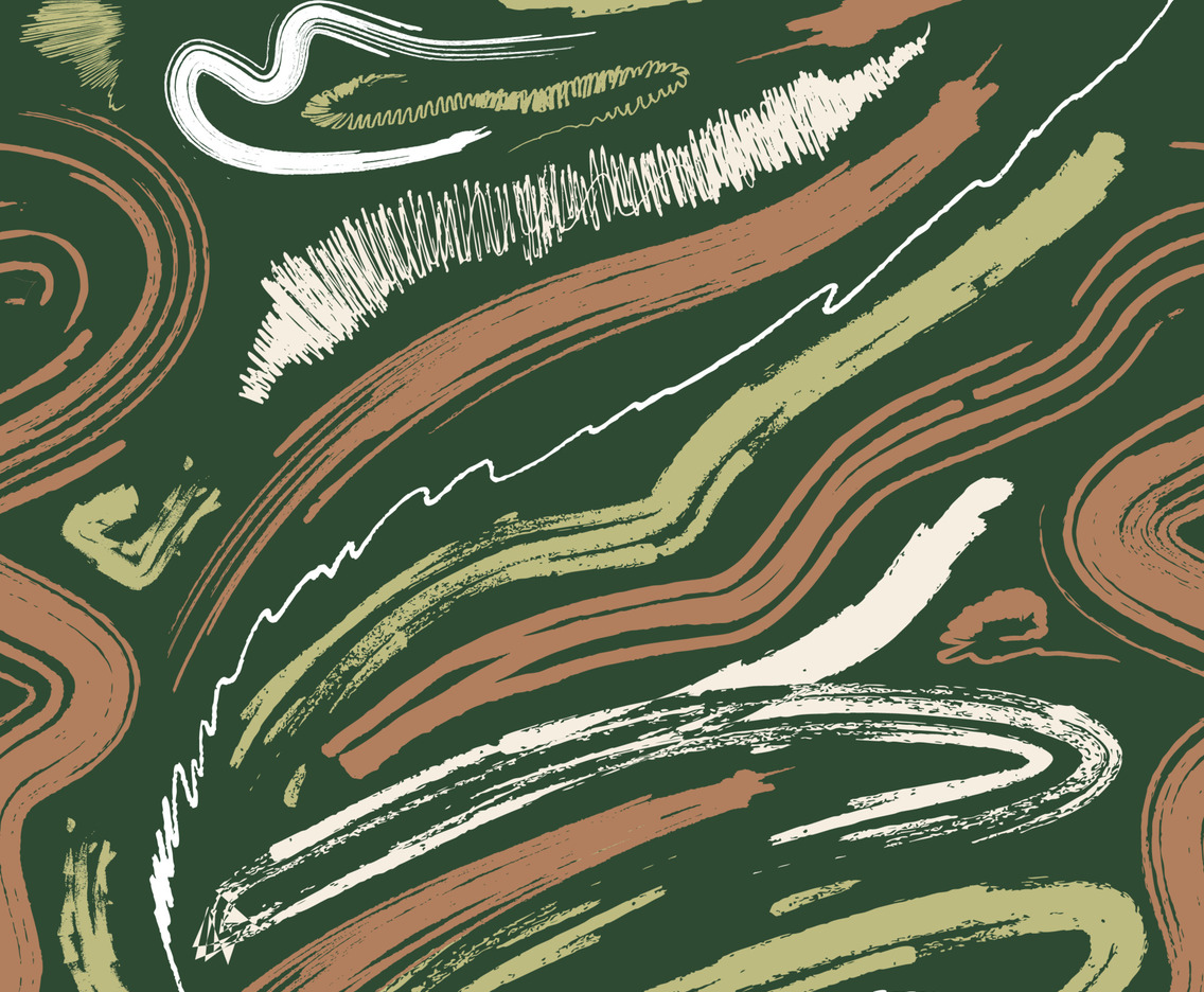 Abstract Seamless Pattern with Variative Brush Strokes