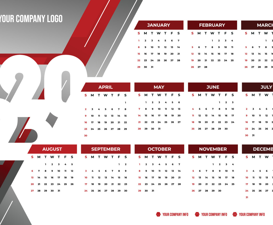 2023 Modern Corporate Calendar