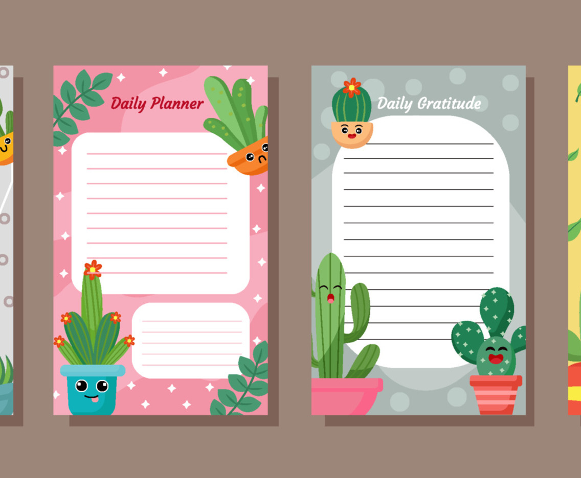 Cactus and Succulent Journal Table Page