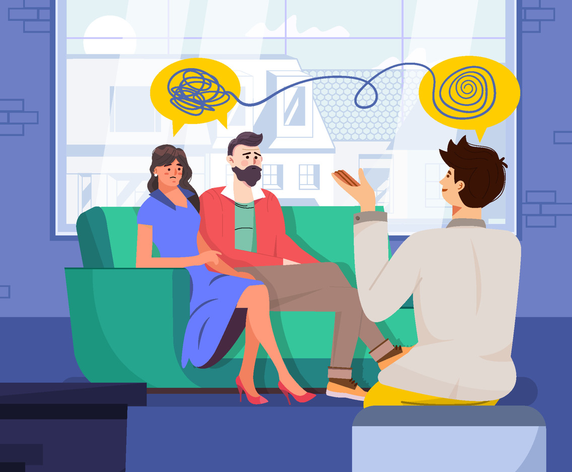 Marriage Couple Do Counseling Concept