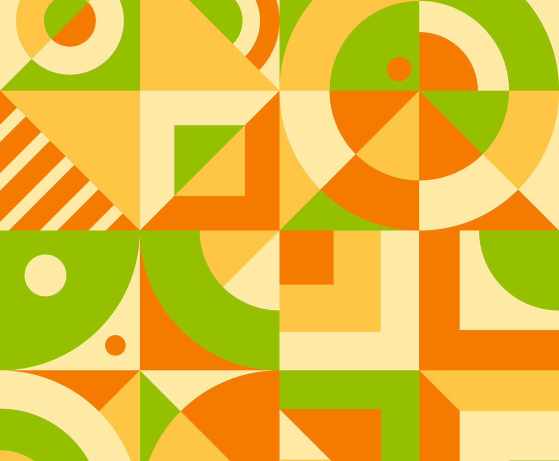 Flat Color Geometric Background