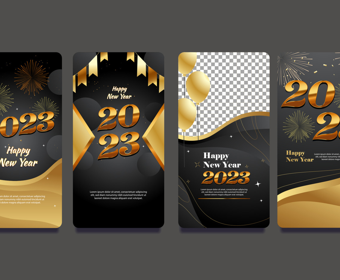 New Year Luxury Social Media Poster