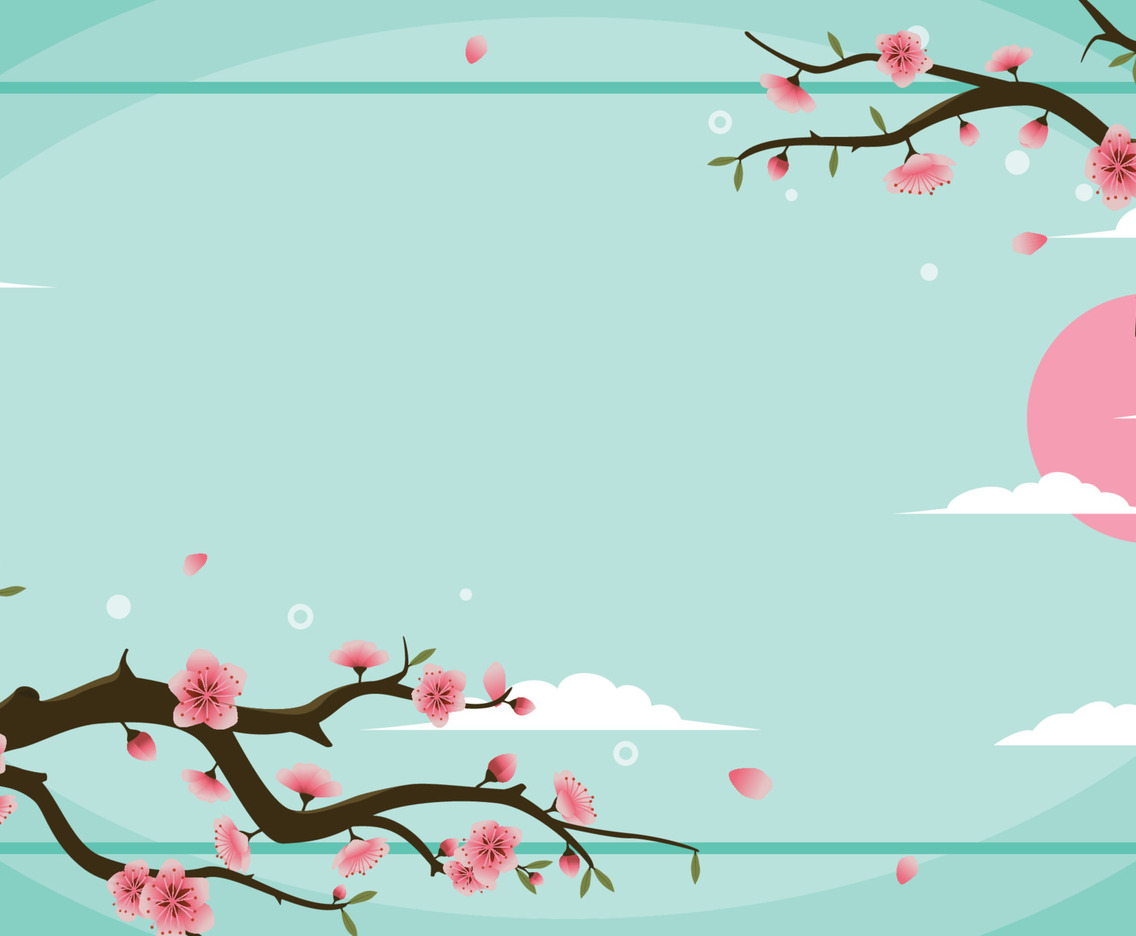 Beautiful Peach Blossom Background