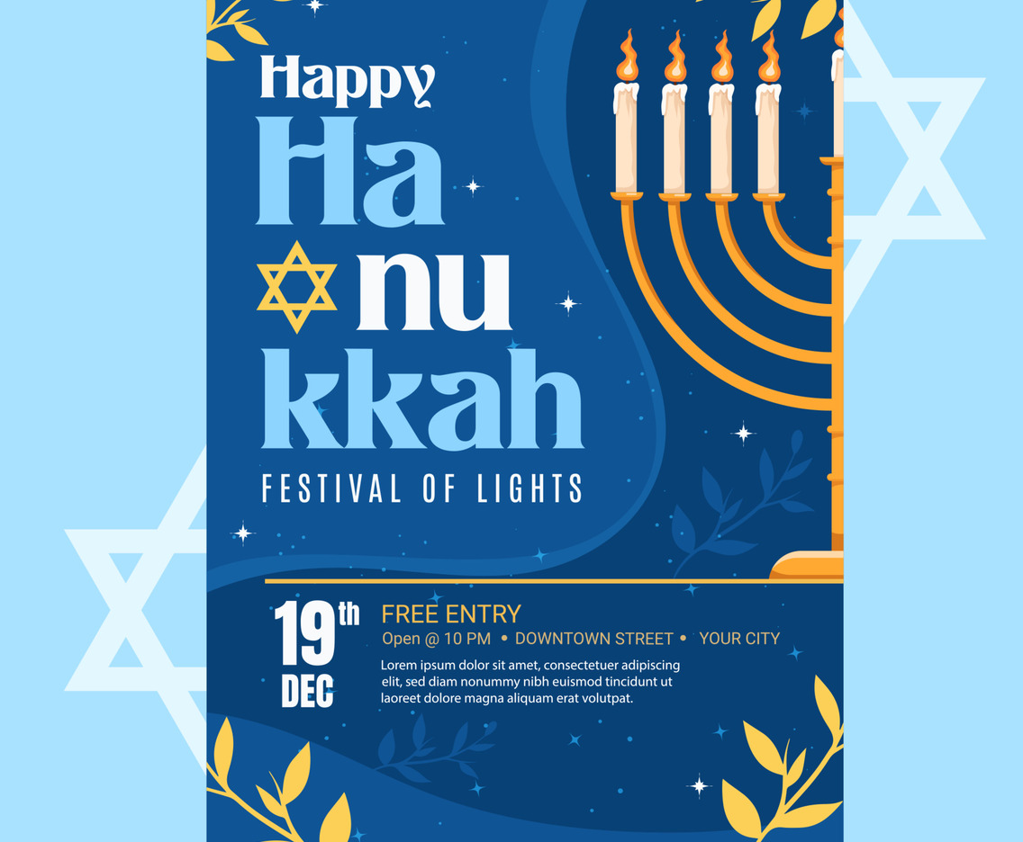 Festival of Lights Hanukkah Festivity Poster