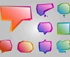 Colorful Speech Icons