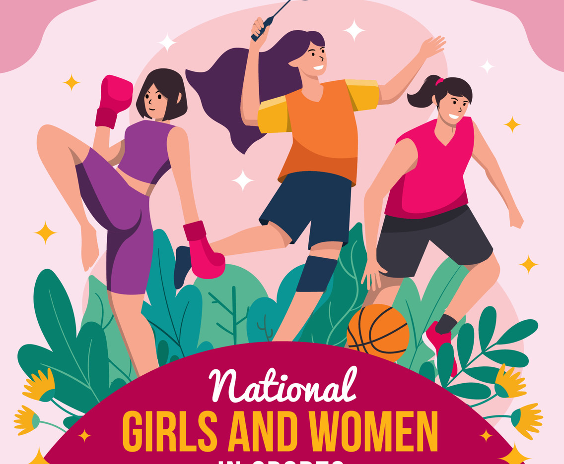 National Girls and Women in Sports Concept