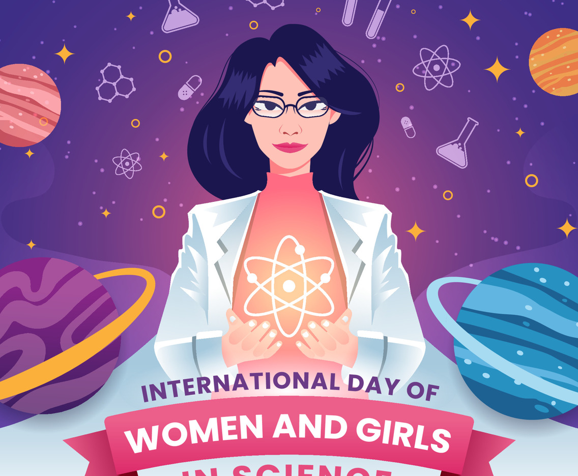 International Day of Women and Girls in Science Concept
