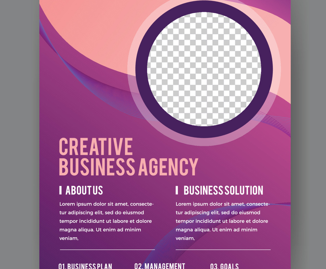 Gradient Minimalist Business Poster Design Template
