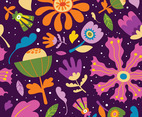 Cute Floral Seamless Pattern Background