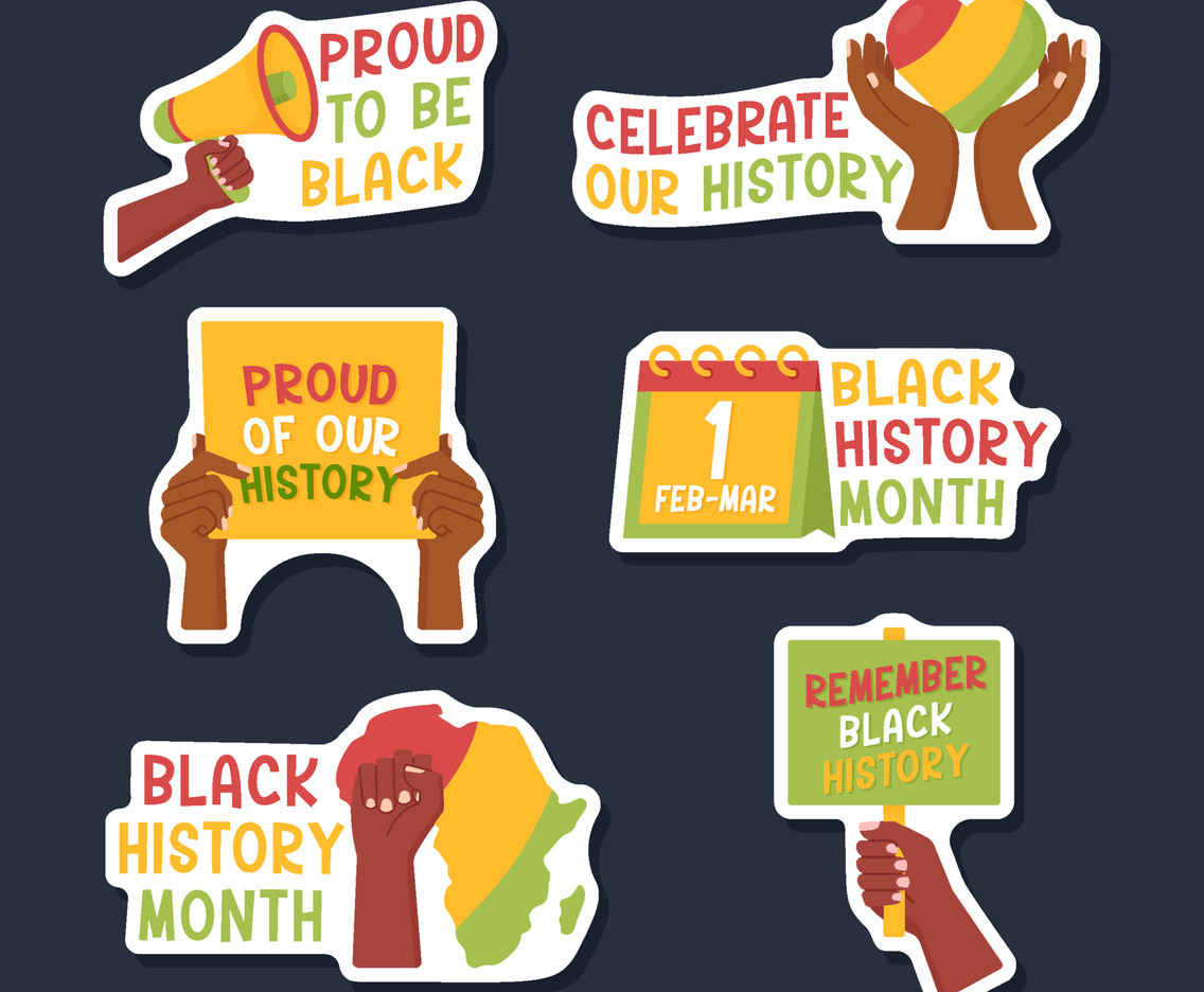 Black History Month Greeting Chat Stickers