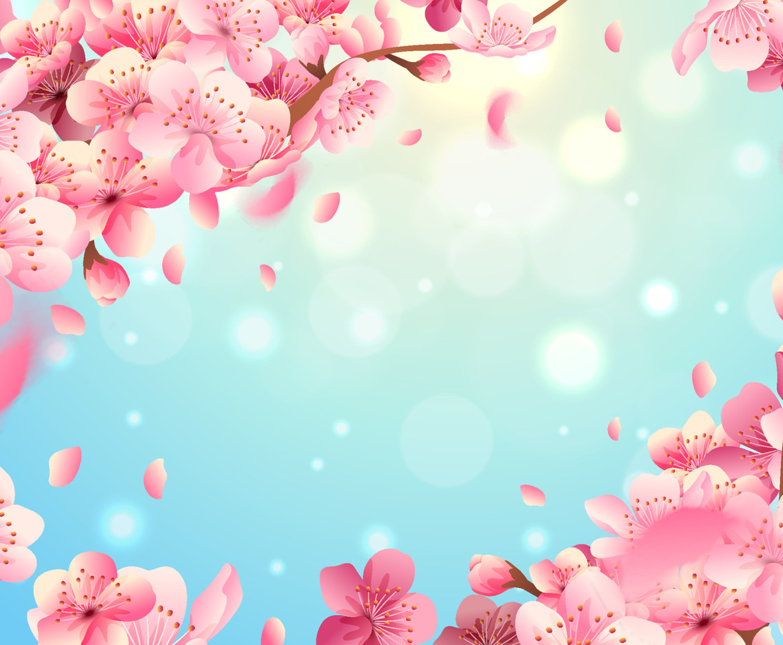 Peach Blossom Background