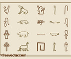 Egyptian Hieroglyphs Set