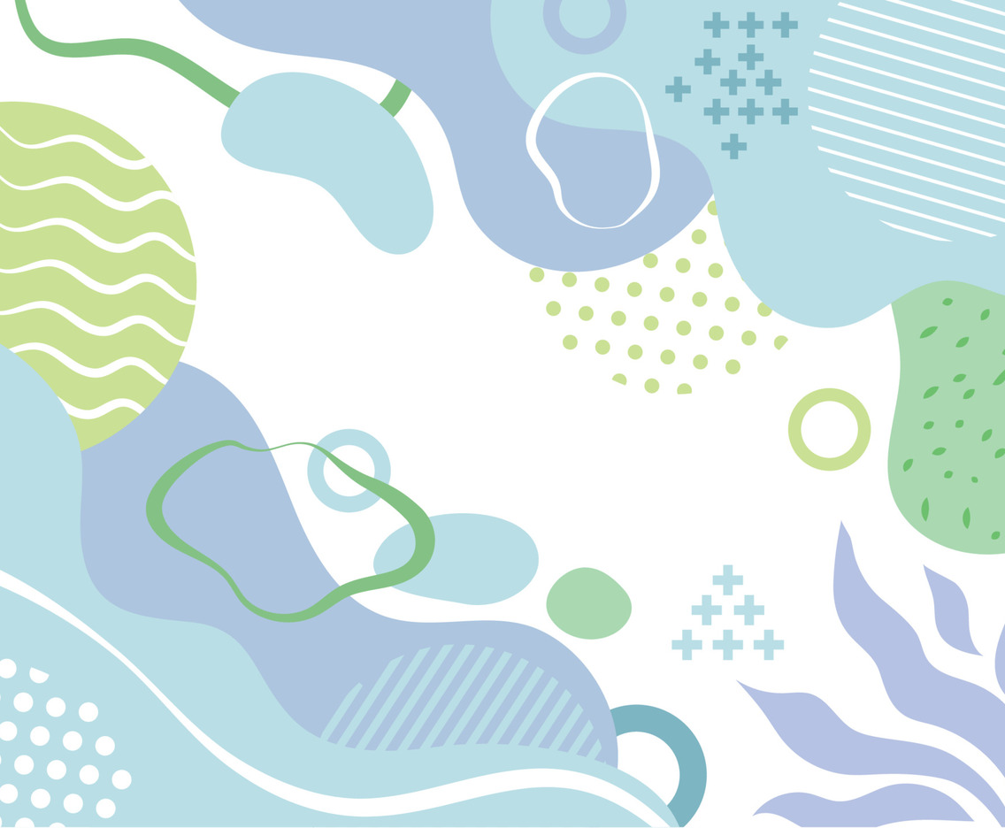 Blue and Green Pastel Abstract