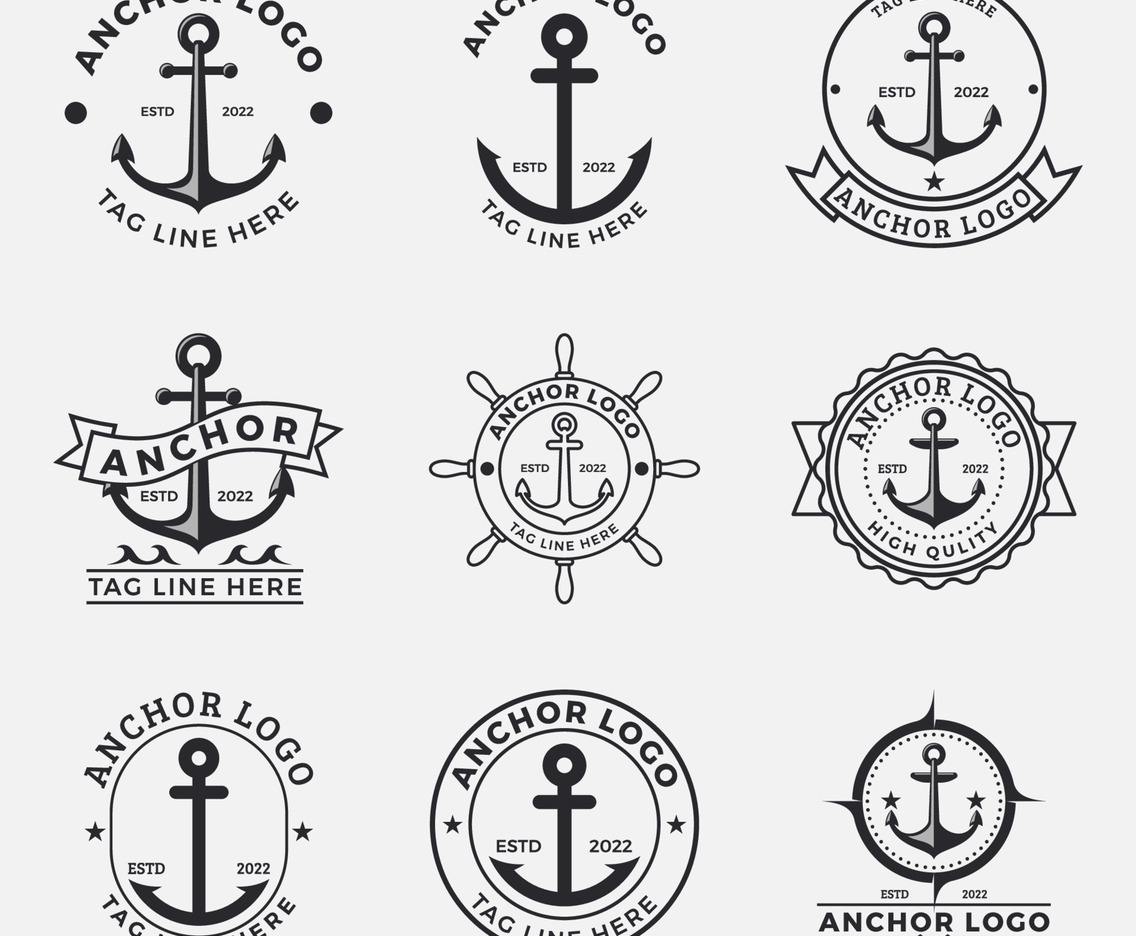 Vintage Anchor Logo