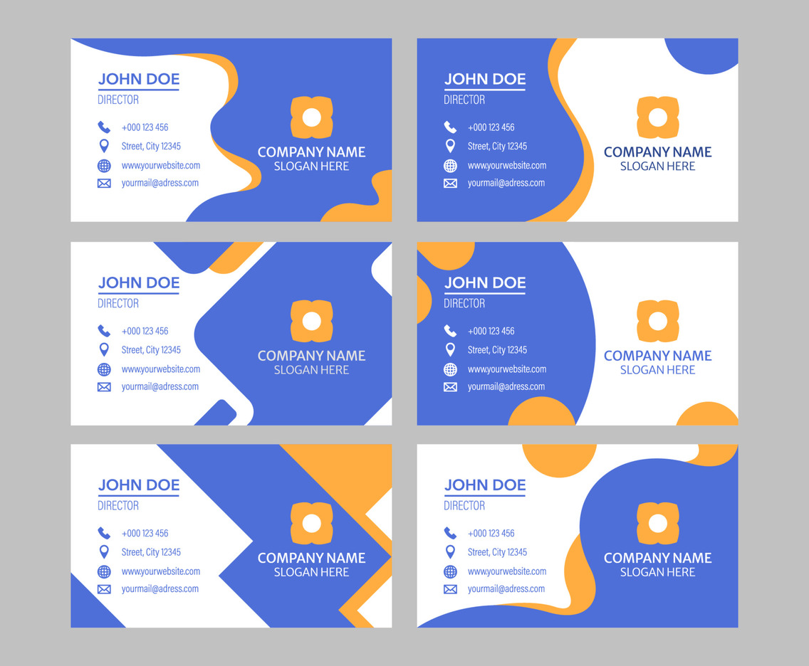 Modern Flat Business Card Template