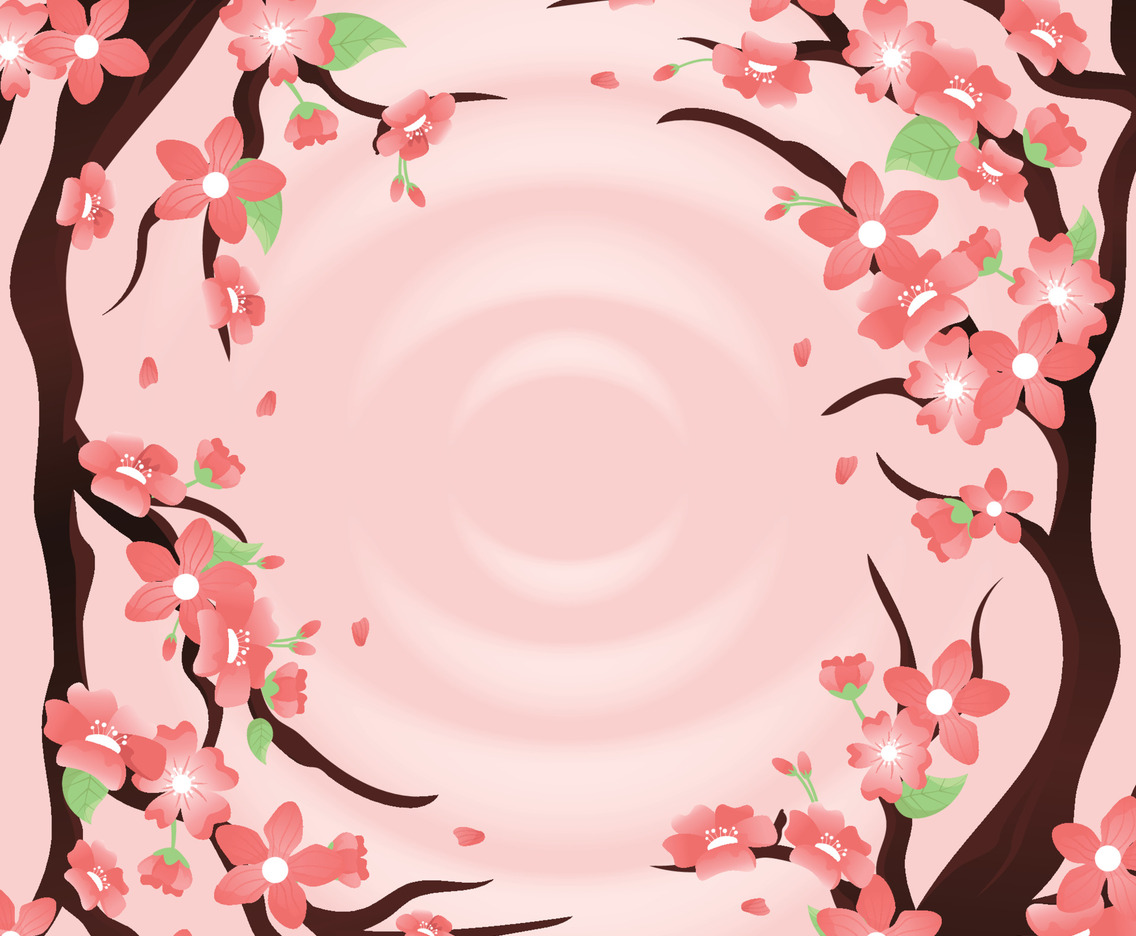 Beautiful Peach Blossom Background