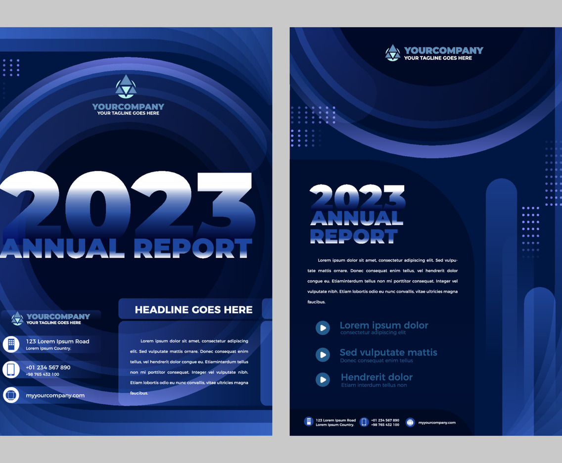 Blue Modern Business Report Cover