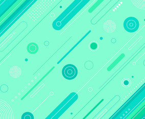 Geometric and Stroke Blue Green Combo Background