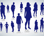 People Silhouettes Vectors