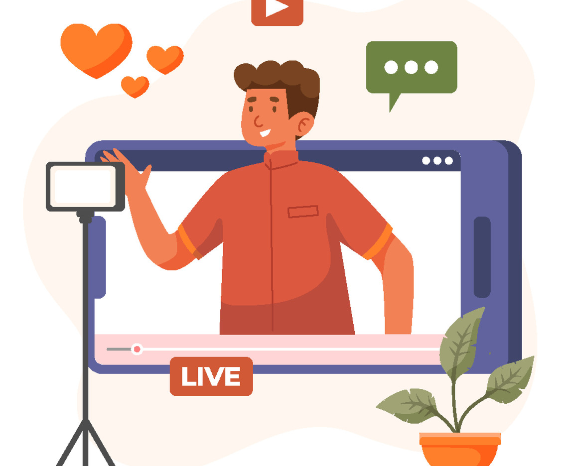 Podcast Concept with Live Streaming