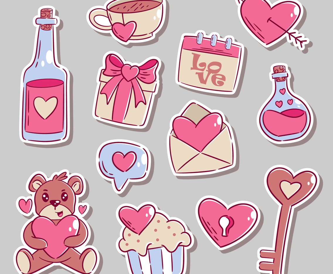 Valentine Journal Templates Sticker