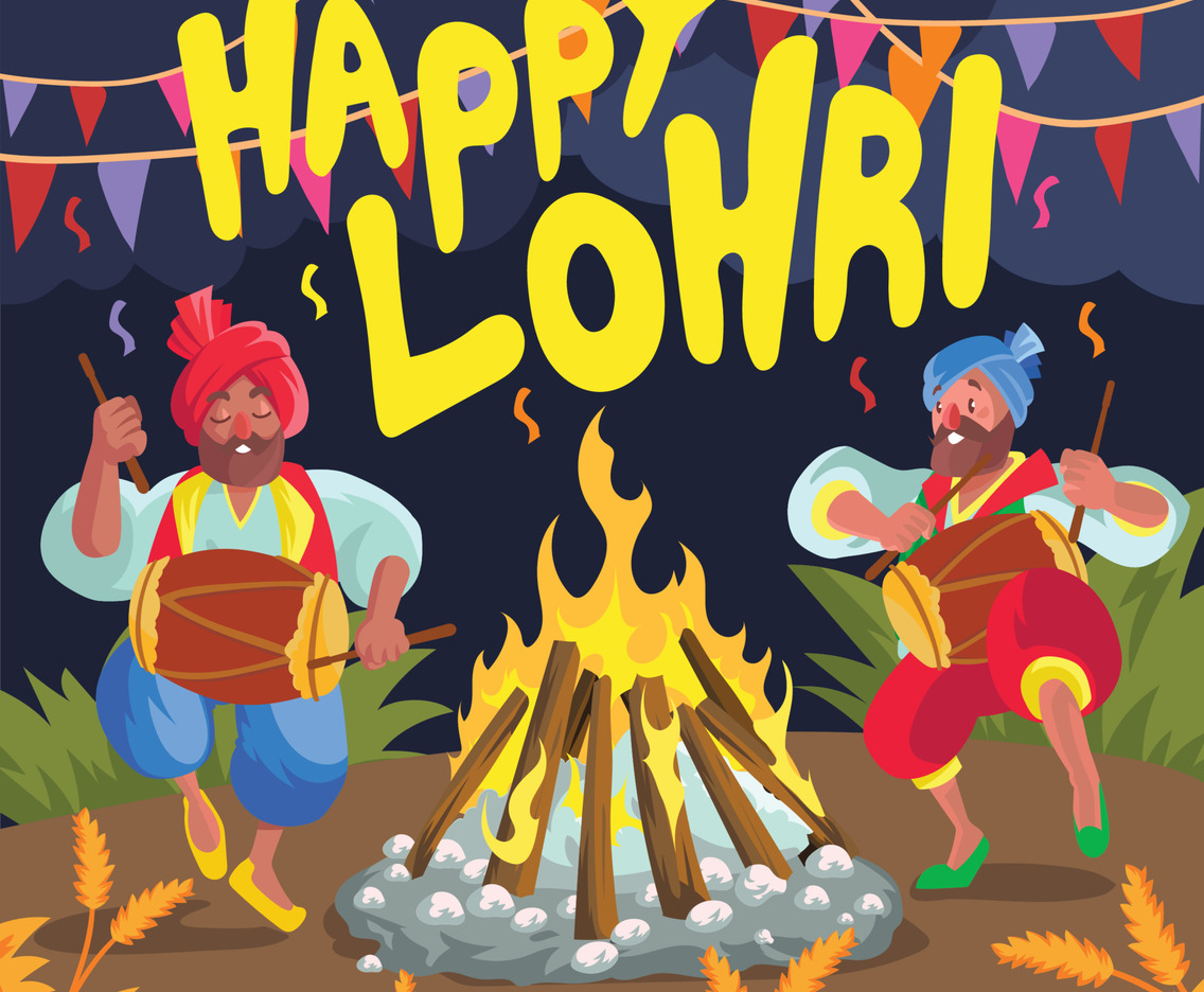 Lohri Celebration Concept