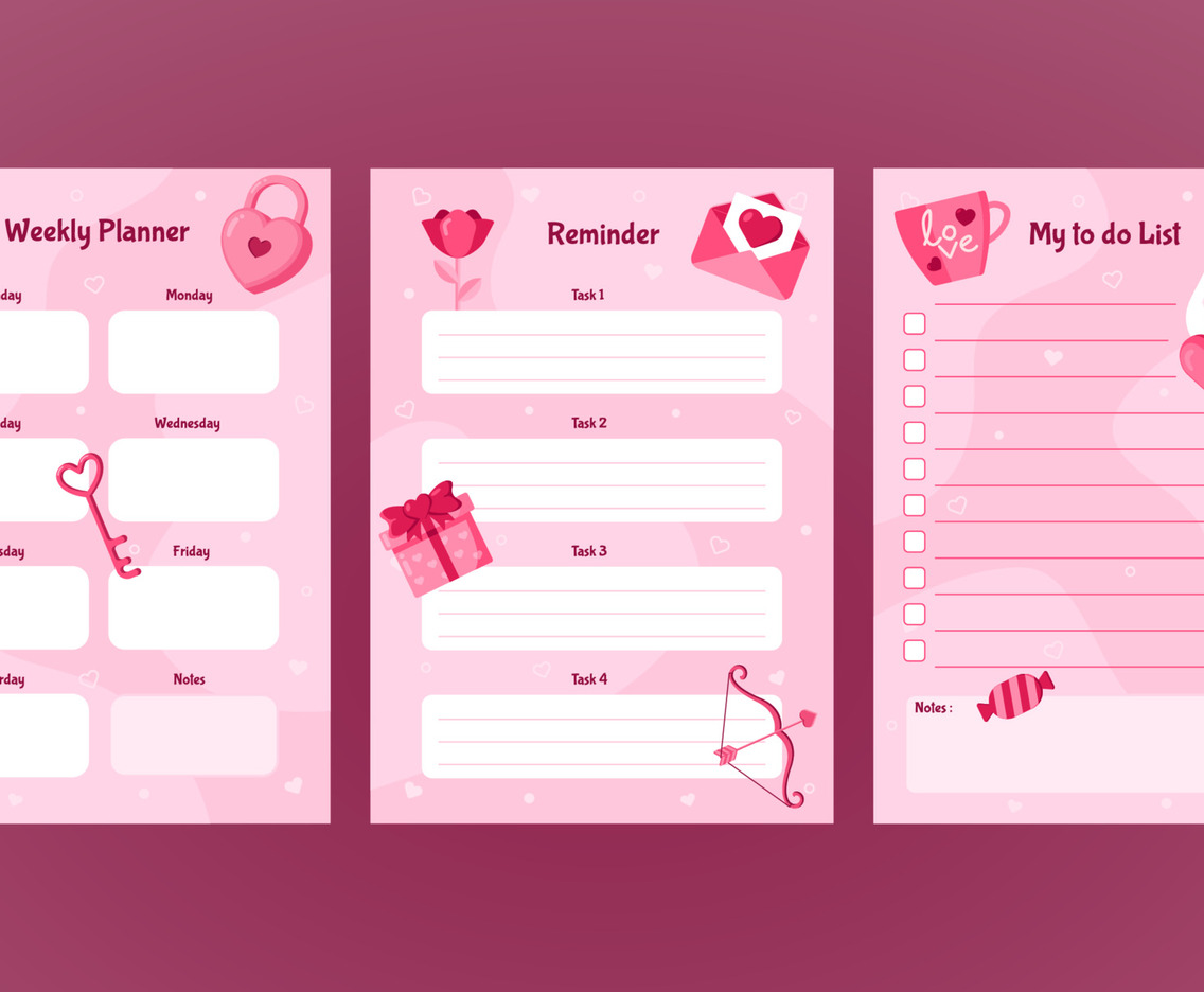 Valentine Journal Templates
