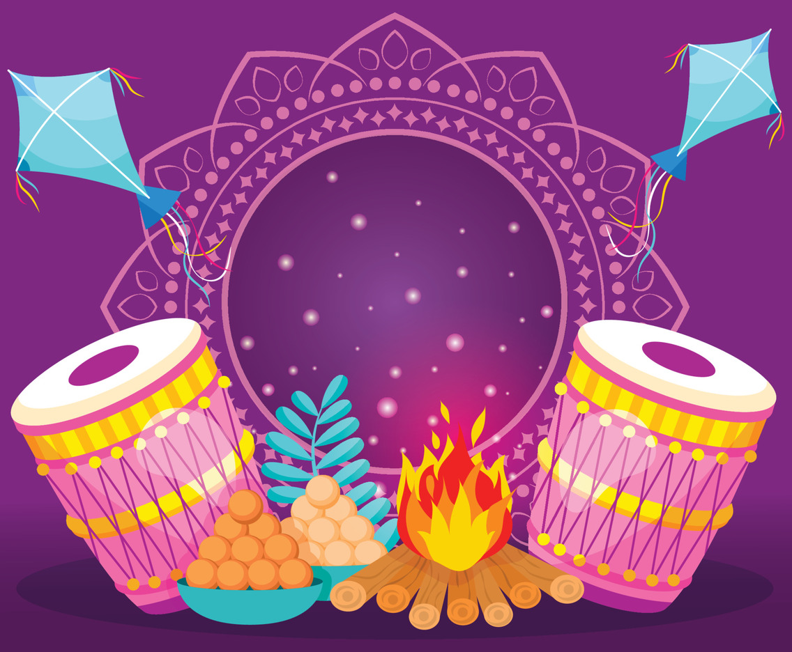 Lohri Festival Celebration Background