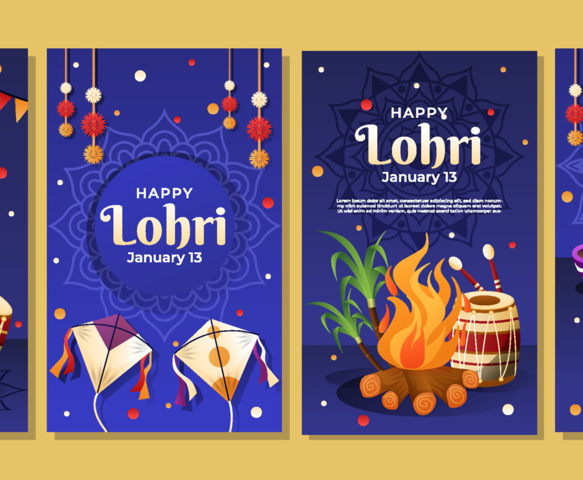 Happy Lohri Social Media Templates