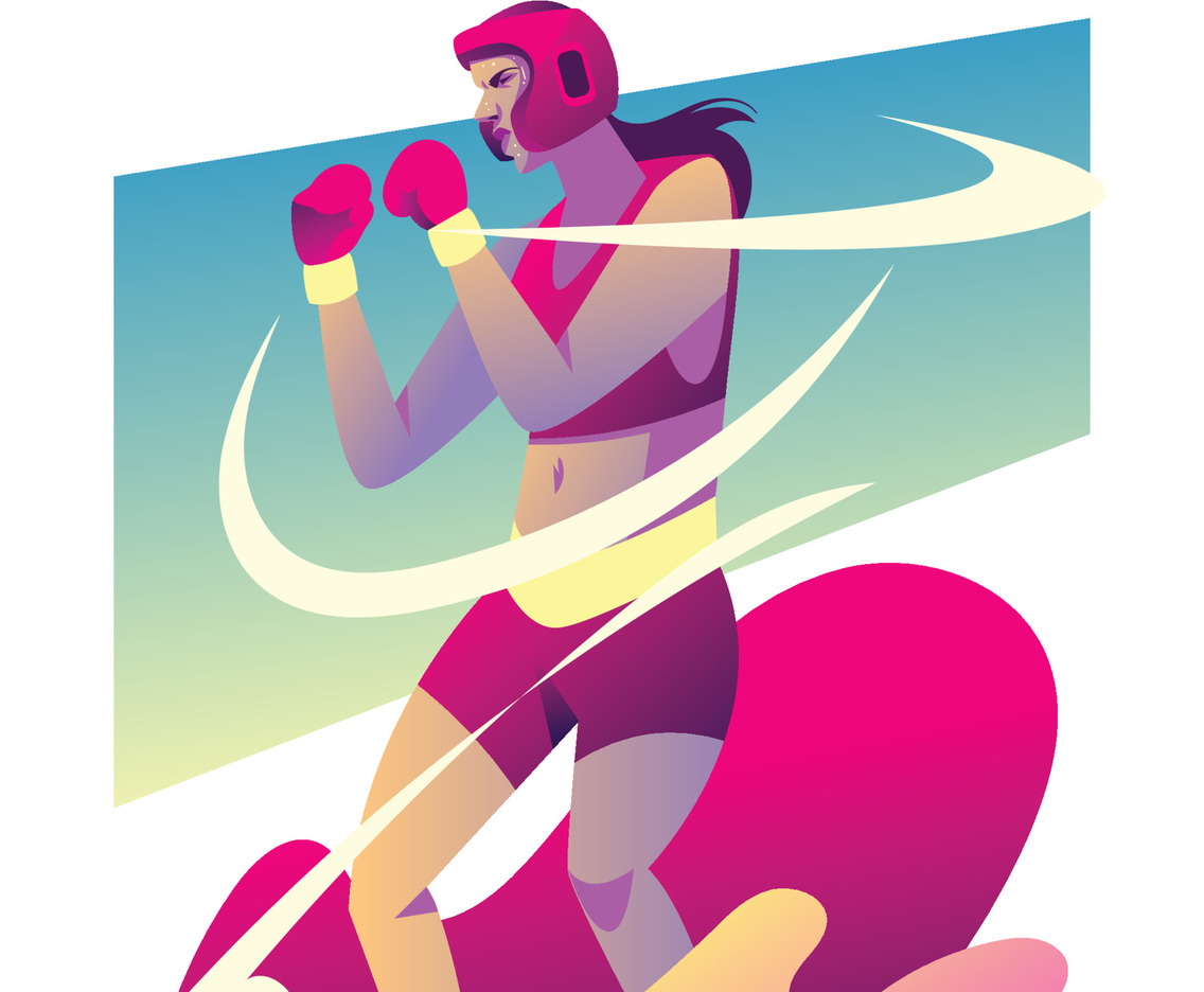 Professional Women Boxer