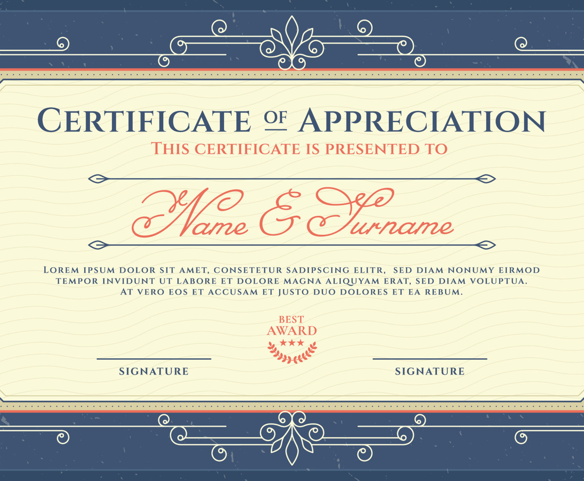 Victorian Classic Certificate Template
