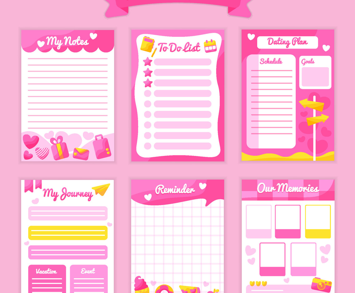 Valentine Journal Pages