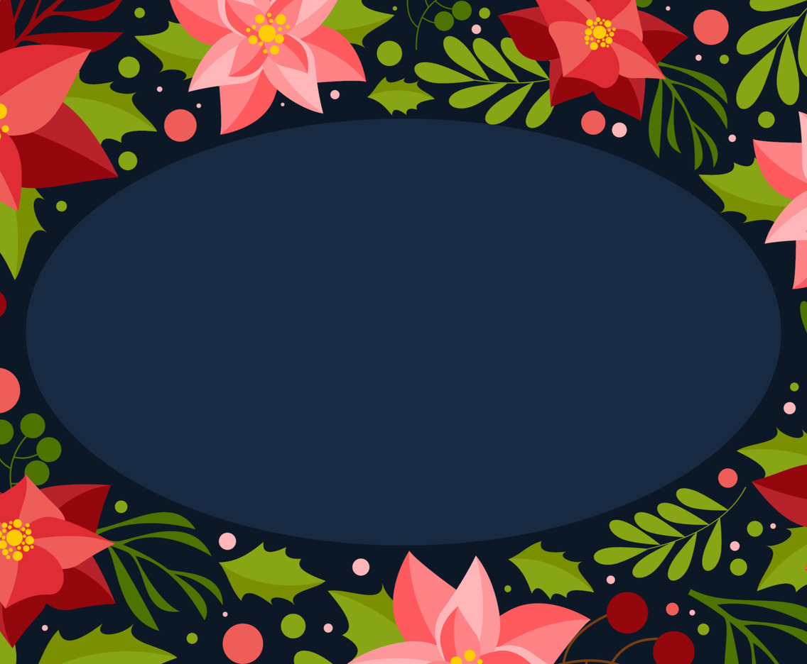 Poinsettias Flower Background