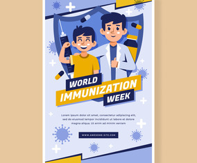World Immunization Week Poster Template