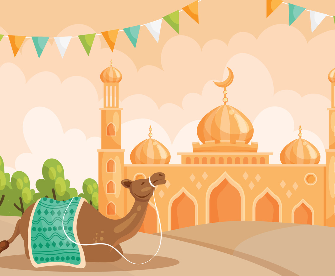 Isra Miraj Mosque and Camel