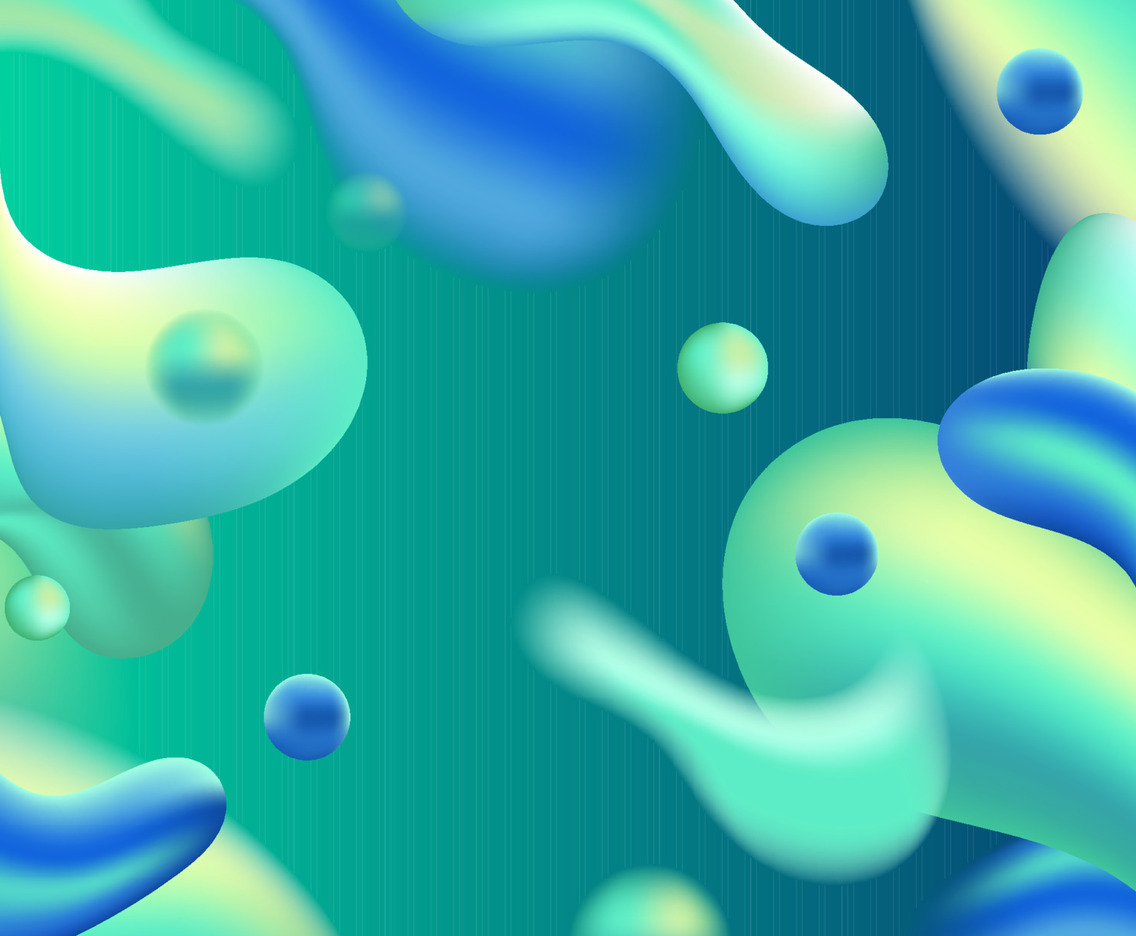 Artistic Liquid Blue Green Abstract Background