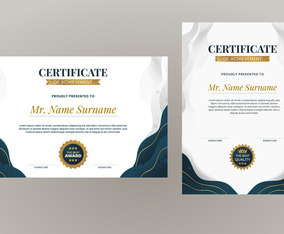 Gradient Modern Certificate Concept Vector Art & Graphics | freevector.com
