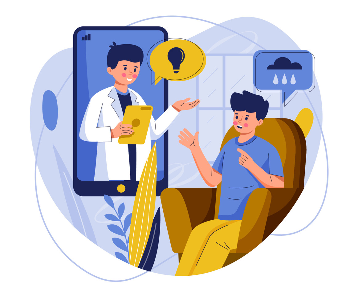 Online Counseling Session Concept