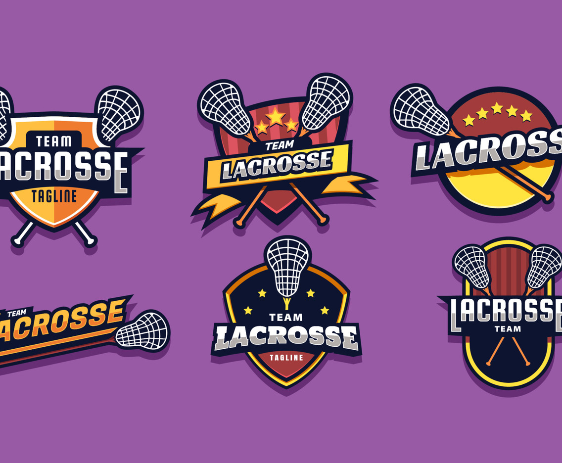Lacrosse Team Sporty Style Logo