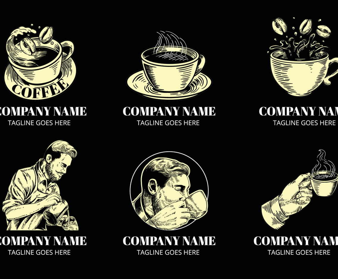 Coffee Shop Logo Set