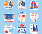 Hannukah Festival Celebration Stickers Collection Set