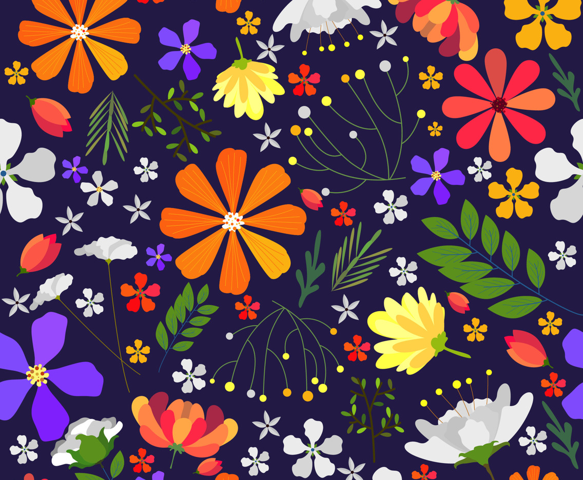 Floral Seamless Background Concept