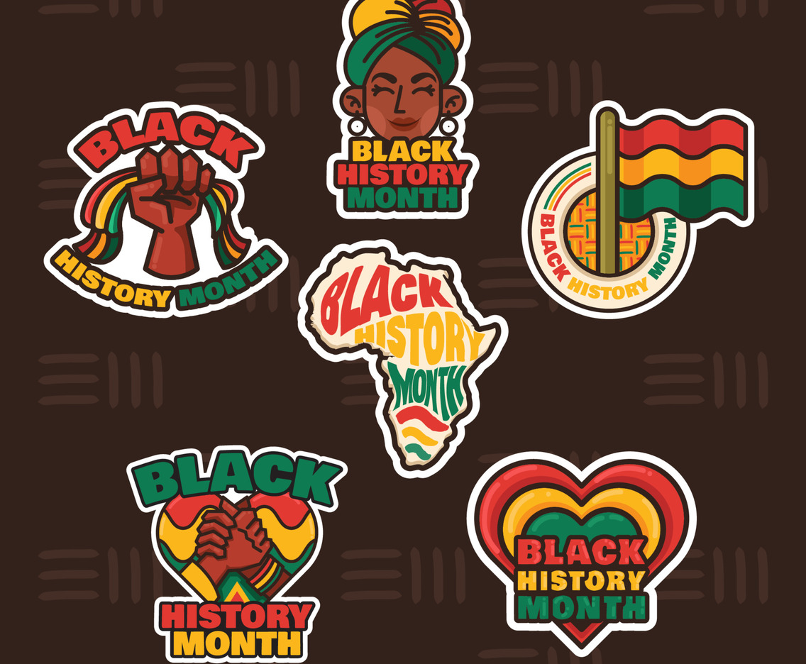 Black History Month Sticker Set