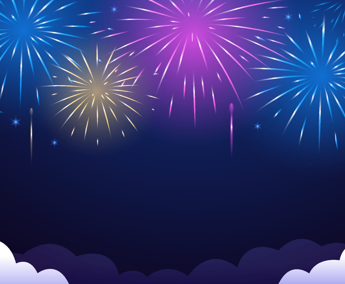 Fireworks in The Night Background