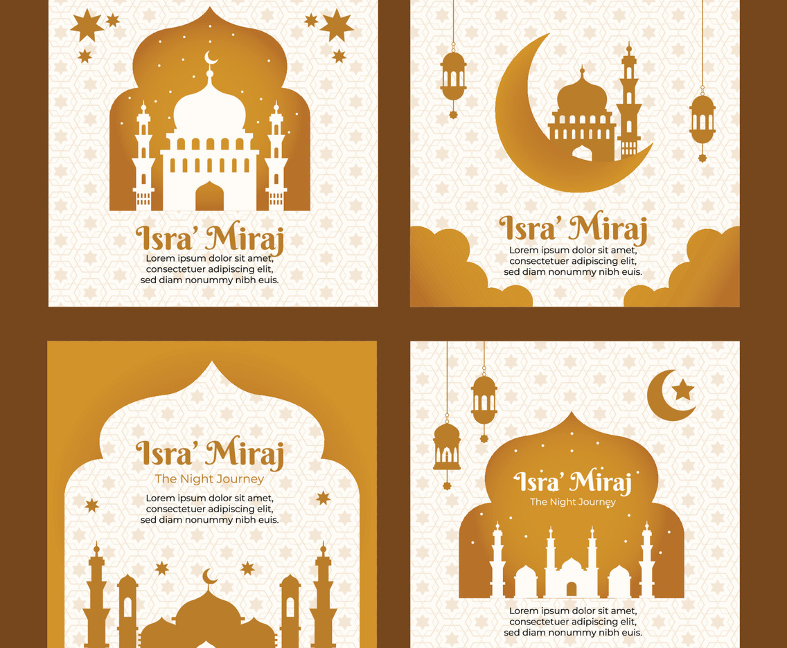 Isra Miraj Social Media Template