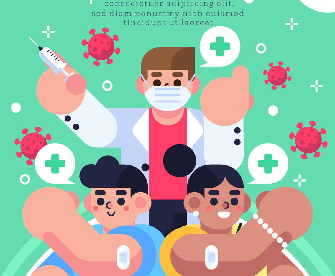 Covid-19 Its Time To Vaccine Poster