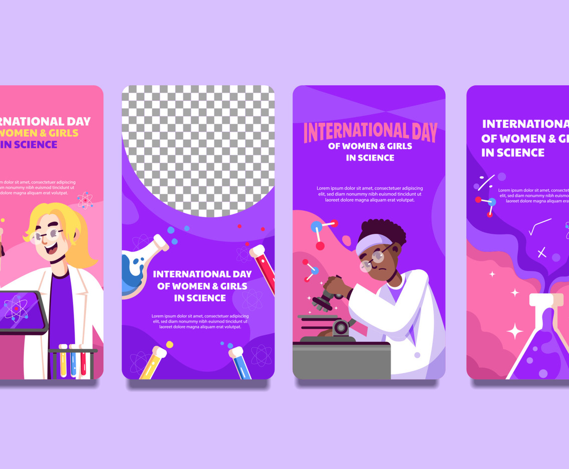 International Day of Women And Girls in Science Social Media Story